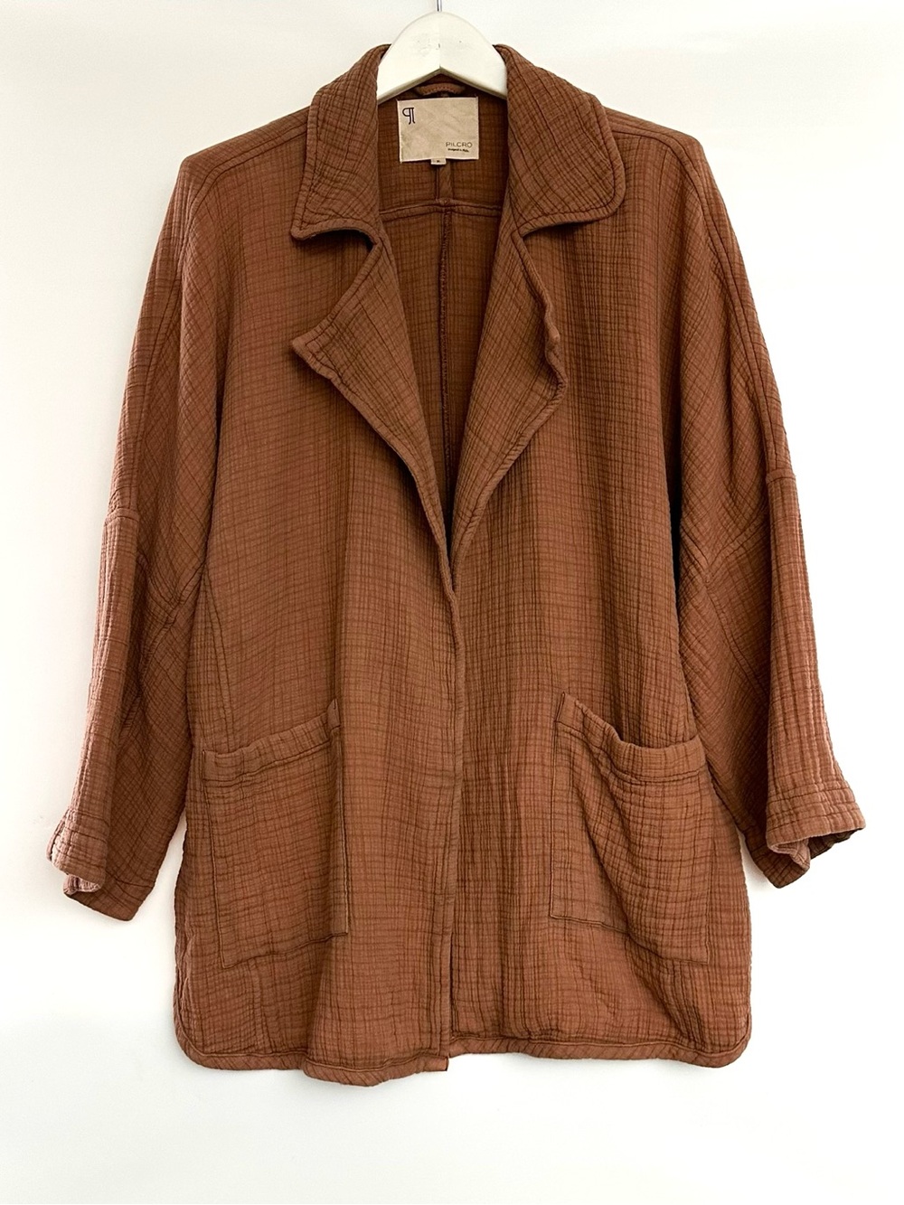 Pilcro kimono cotton gauze - Brown